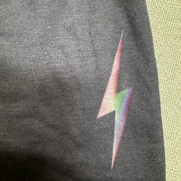 Girls NWT Firehouse shorts with an iridescent lightening bolt on left side. - Picture 2 of 6